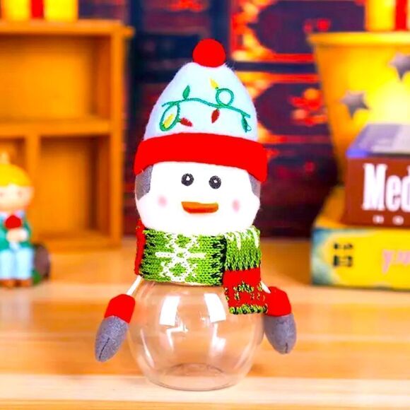 424 - ELF CHRISTMAS CANDY JAR - Picture 1 of 2